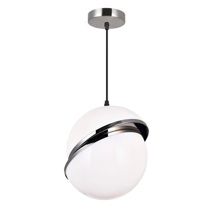 1 Light Pendant, Polished Nickel