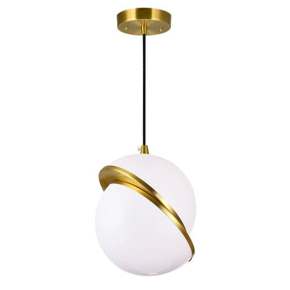 1 Light Pendant, Brass