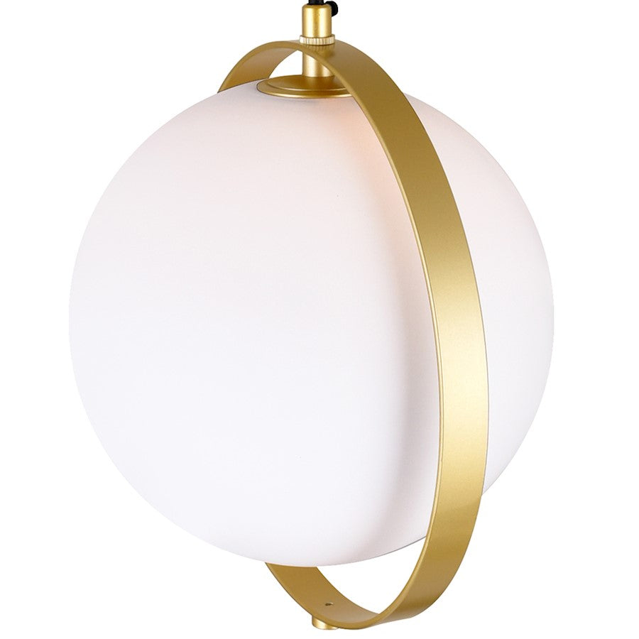 1 Light Mini Pendant, Medallion Gold