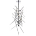 CWI Lighting Icicle 5 Light Mini Chandelier, Chrome/Clear - 1154P13-5-601