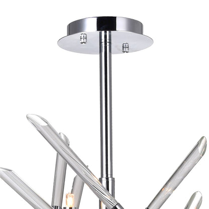 5 Light Mini Chandelier, Chrome