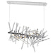 CWI Lighting Icicle 9 Light Chandelier, Chrome/Clear - 1154P37-9-601