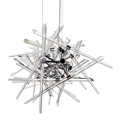 9 Light Chandelier, Chrome