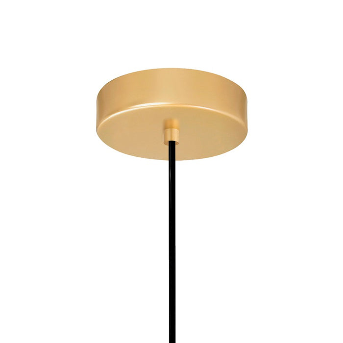 CWI Lighting Saleen 4" Mini Pendant, Sun Gold/Black