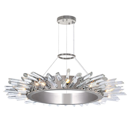 CWI Lighting Thorns 12 Light Chandelier, Polished Nickel - 1170P32-12-613