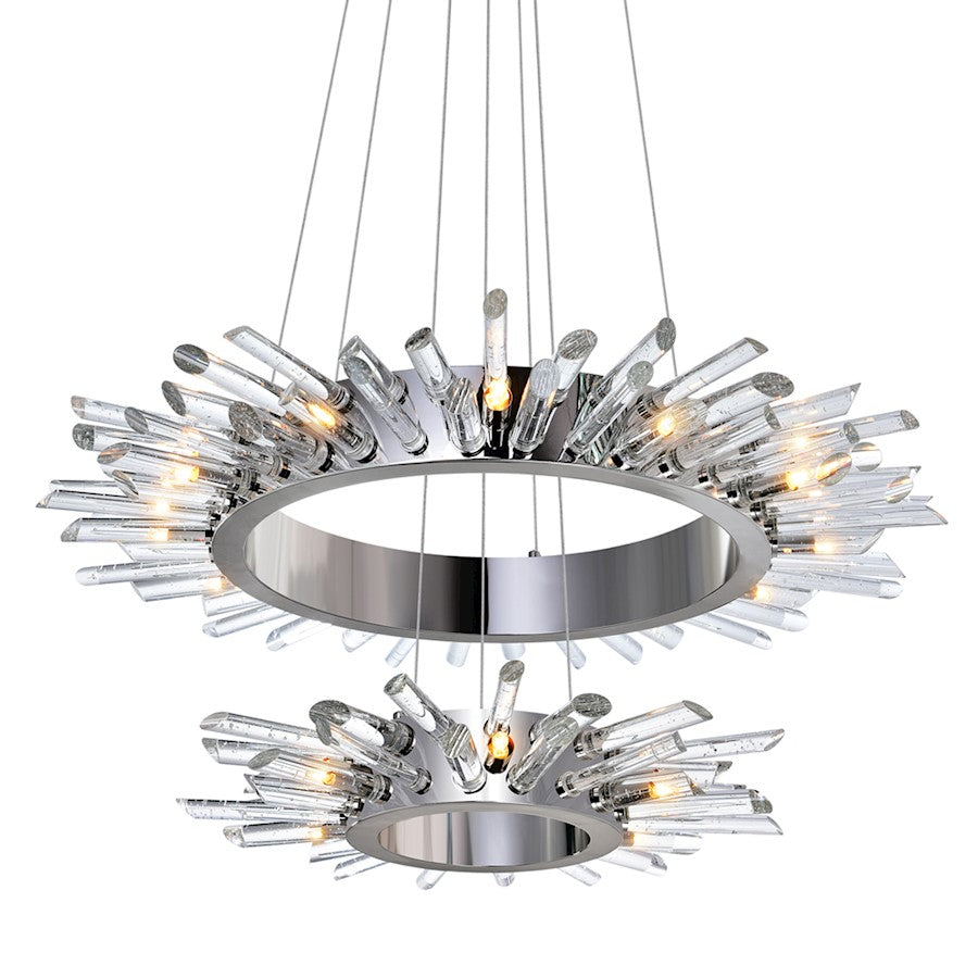 CWI Lighting Thorns 18 Light Chandelier, Polished Nickel - 1170P32-18-613