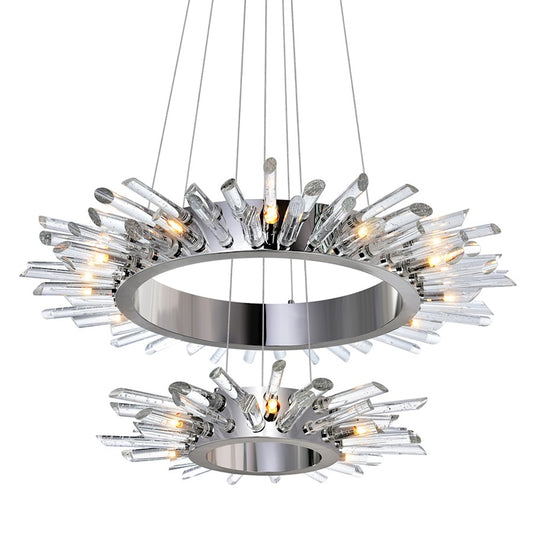 CWI Lighting Thorns 18 Light Chandelier, Polished Nickel - 1170P32-18-613