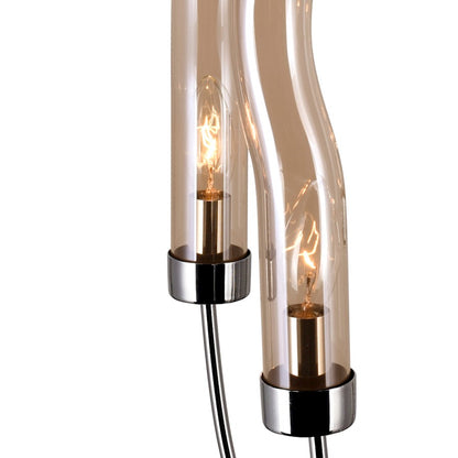 5 Light Up Chandelier, Polished Nickel