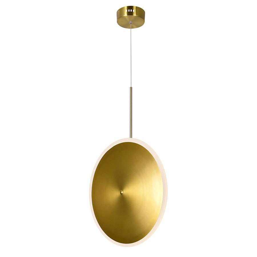 CWI Lighting Ovni 16" Down Pendant, Brass - 1204P16-1-625