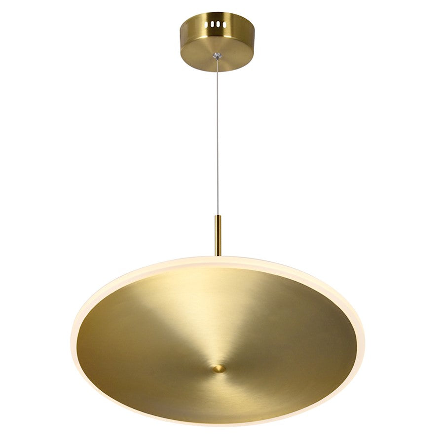 Down Pendant, Brass