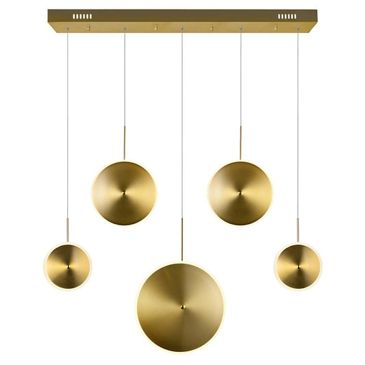 CWI Lighting Ovni 43" Chandelier, Brass - 1204P43-5-625