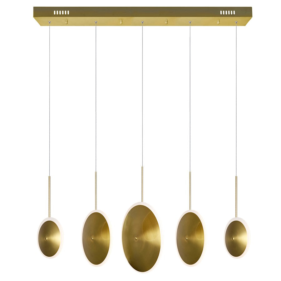 Ovni 43" Chandelier, Brass