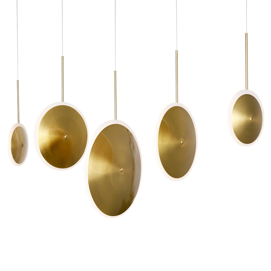 Ovni 43" Chandelier, Brass