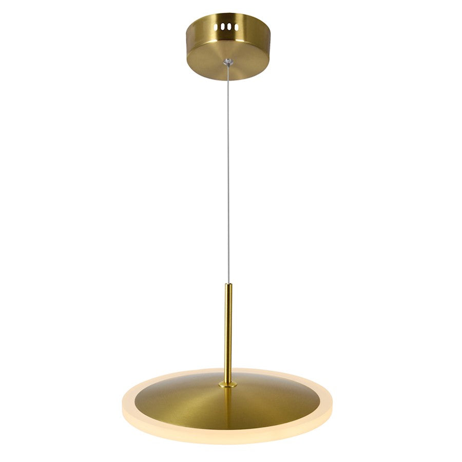 Down Mini Pendant, Brass