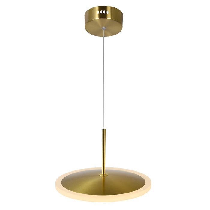 CWI Lighting Ovni Down Mini Pendant, Brass