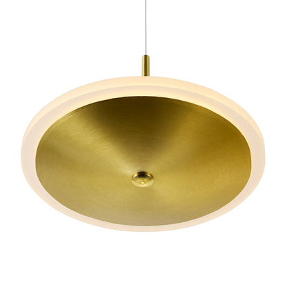 Down Mini Pendant, Brass