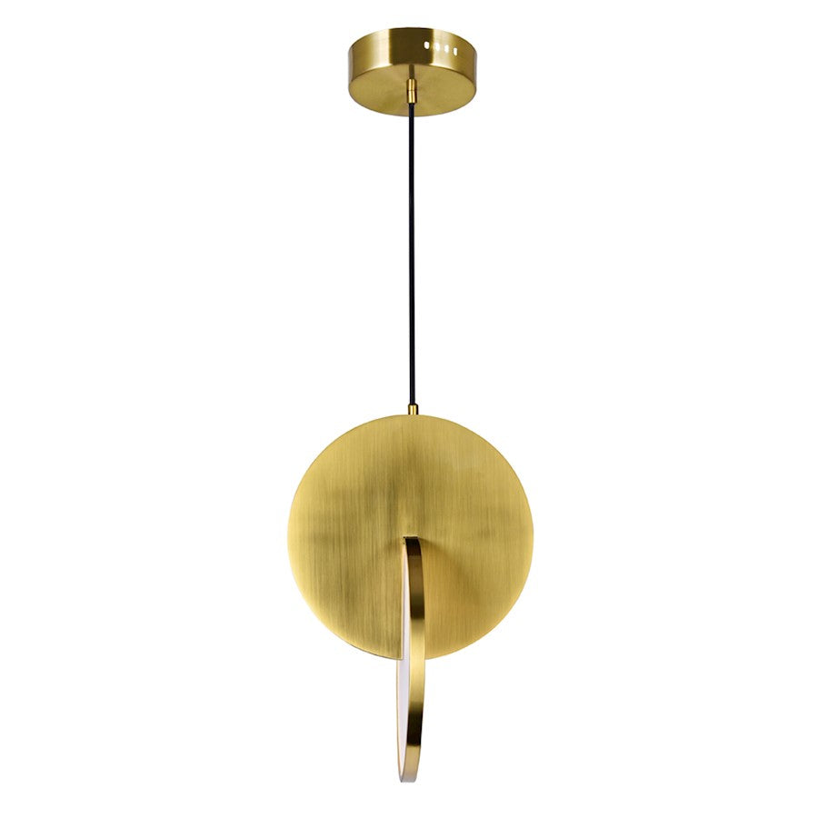 Mini Pendant, Brushed Brass