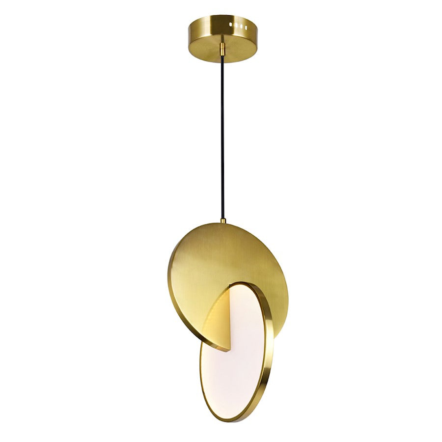 Mini Pendant, Brushed Brass