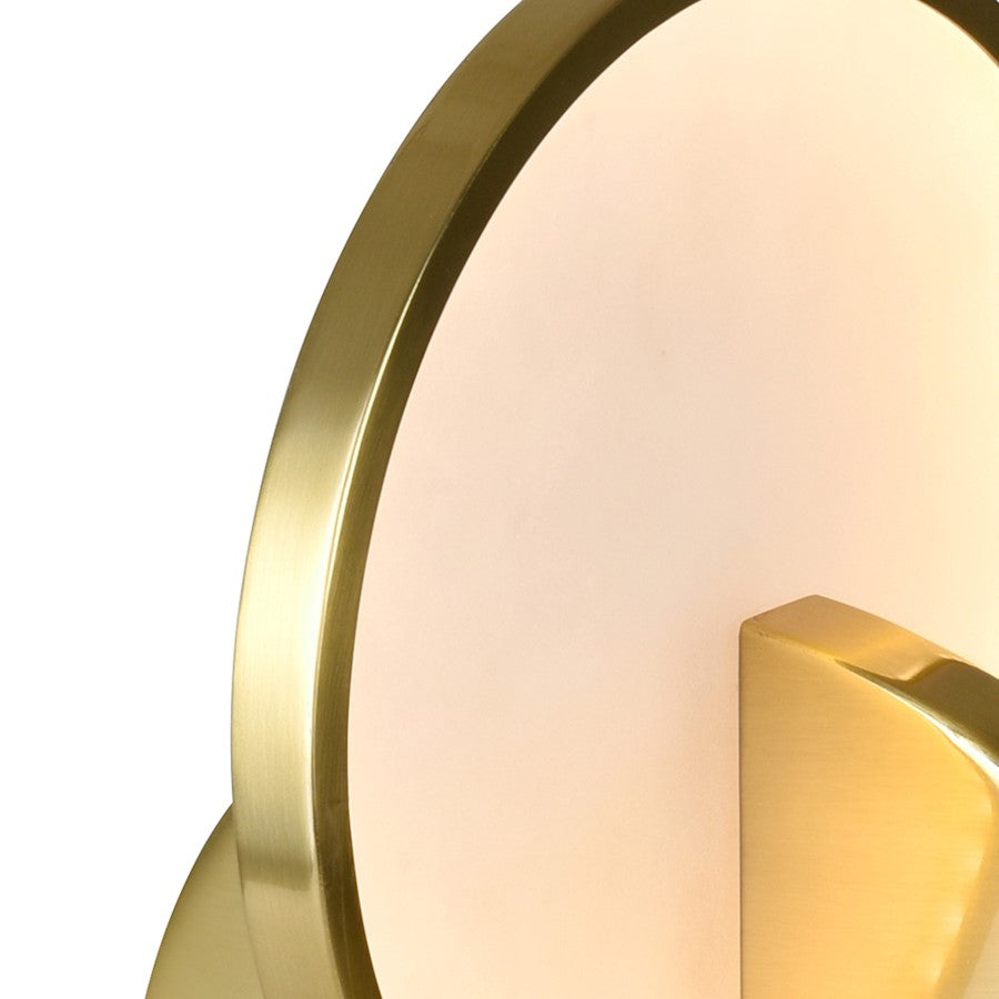 Tranche Table Lamp, Brushed Brass