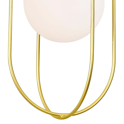 1 Light Down Mini Pendant, Medallion Gold