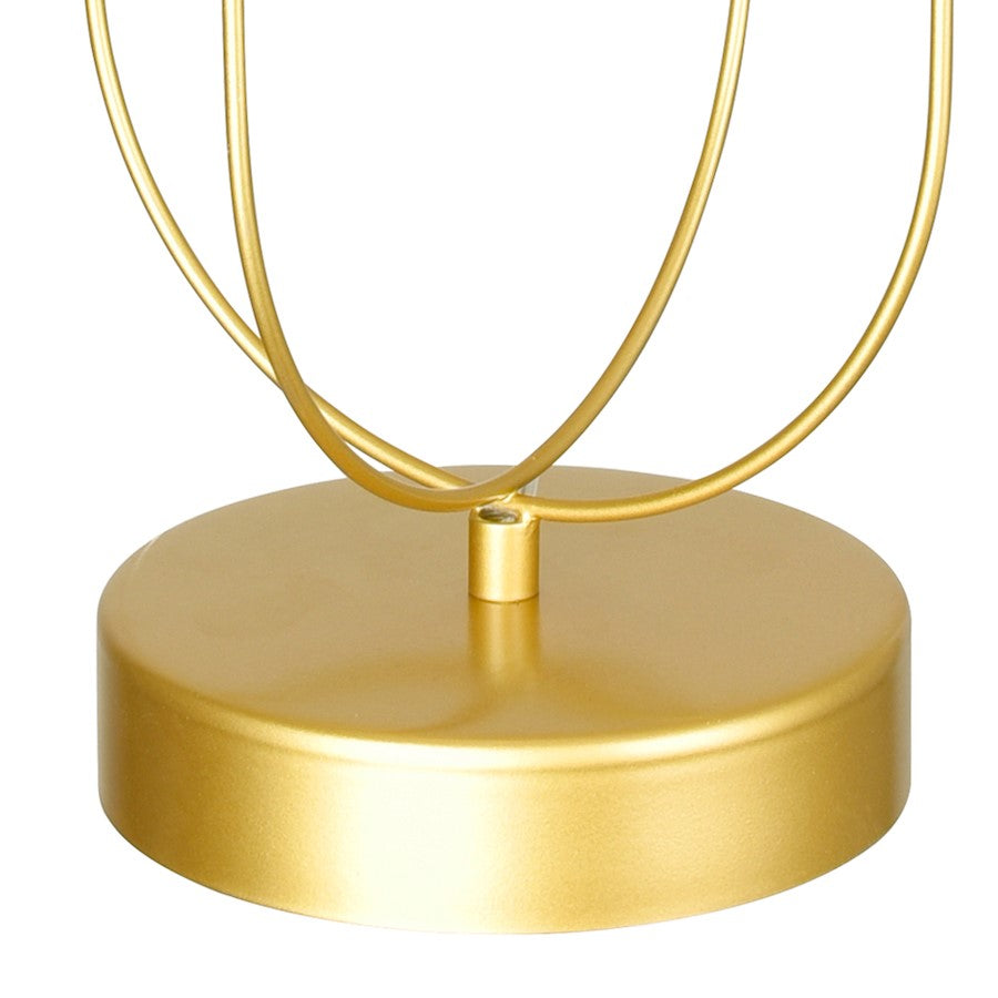 Orbit 7" Table Lamp, Medallion Gold