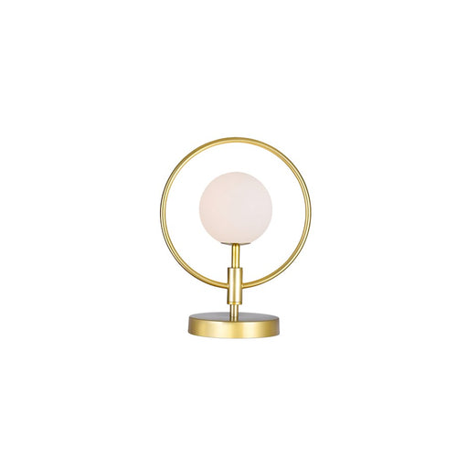 CWI Lighting Celeste 1 Light Table Lamp, Medallion Gold/Frosted - 1212T10-1-169