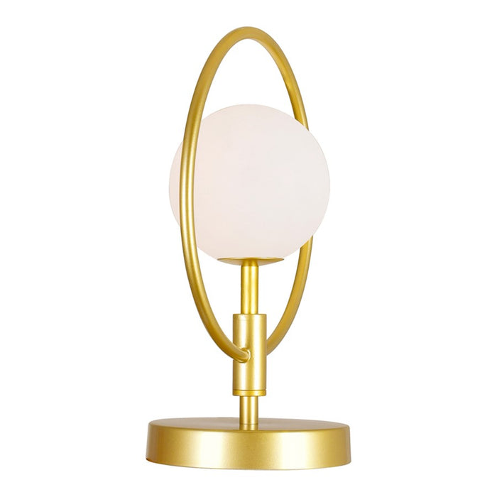 CWI Lighting Celeste 1 Light Table Lamp, Medallion Gold/Frosted