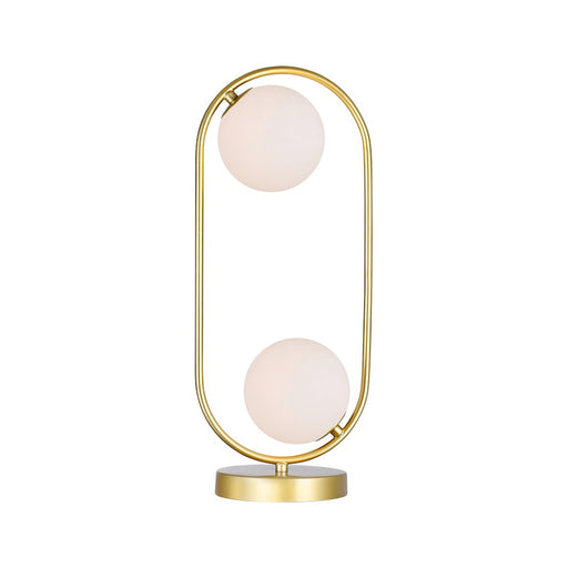 CWI Lighting Celeste 2 Light Table Lamp, Medallion Gold/Frosted - 1212T8-2-169