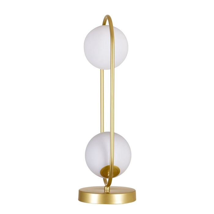 CWI Lighting Celeste 2 Light Table Lamp, Medallion Gold/Frosted
