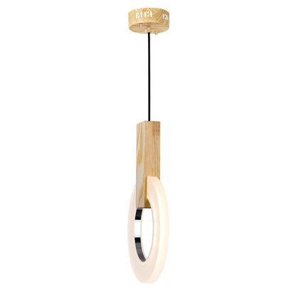 Down Mini Pendant, White Oak