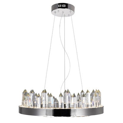 18" Up Chandelier, Polished Nickel