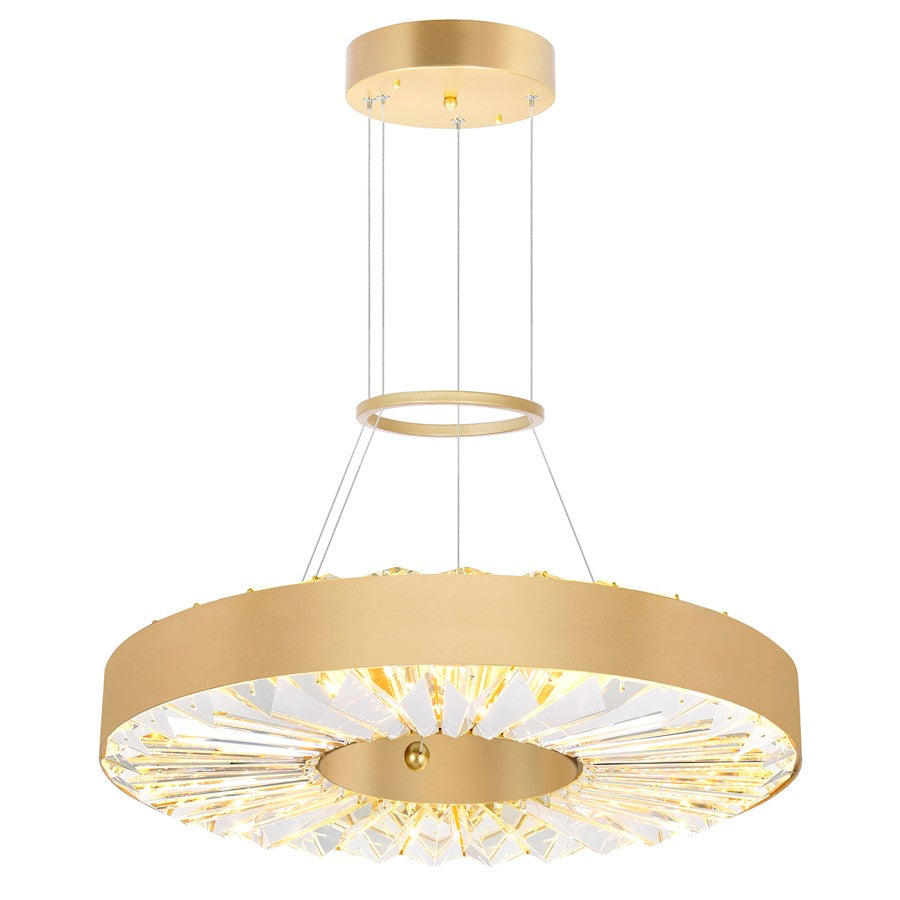 CWI Lighting Bjoux 16" Down Chandelier, Sun Gold - 1219P16-1-625