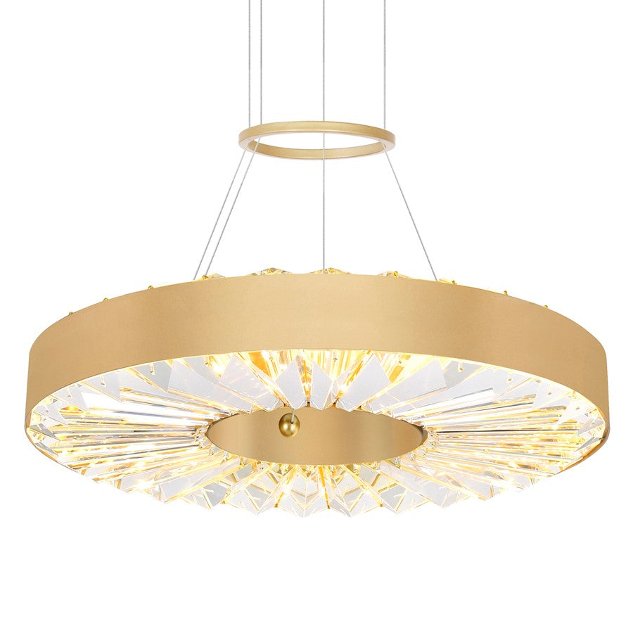 Bjoux 16" Down Chandelier, Sun Gold