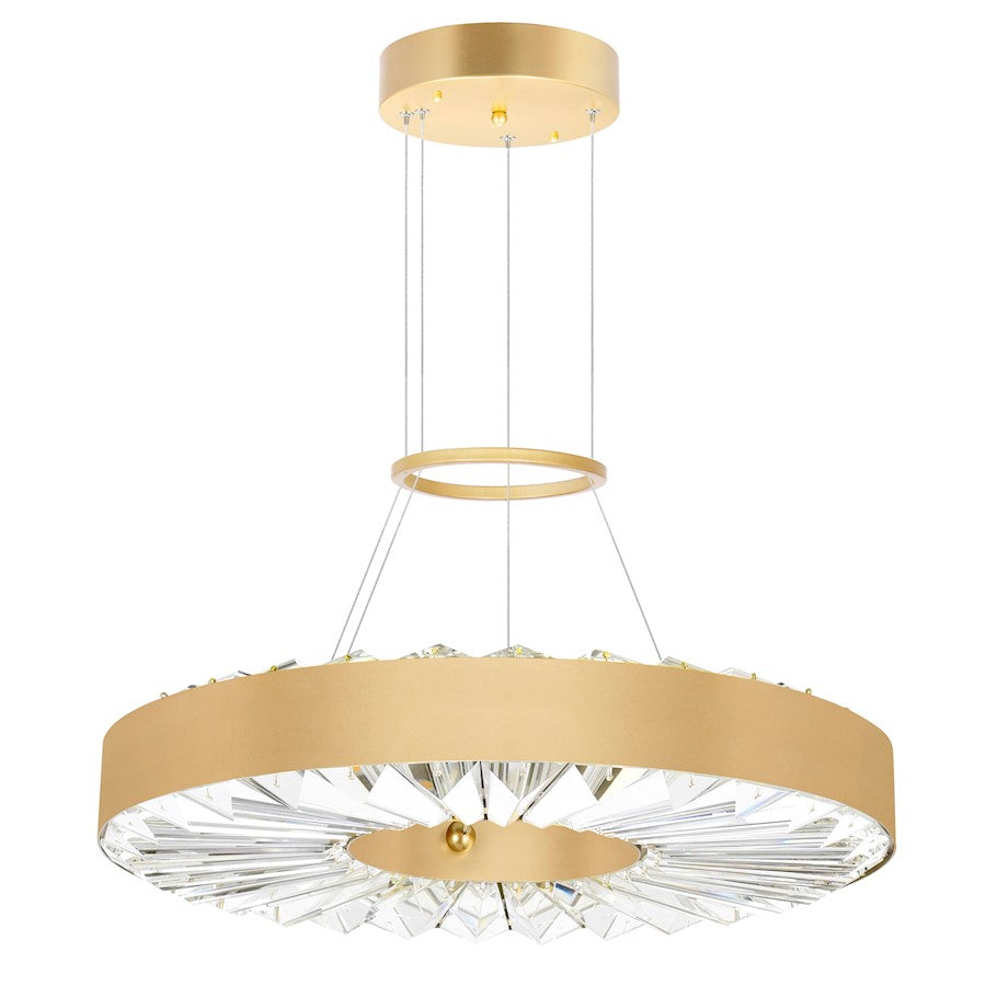 Bjoux 16" Down Chandelier, Sun Gold