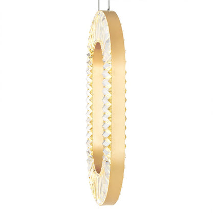 Bjoux 19" Down Chandelier, Sun Gold