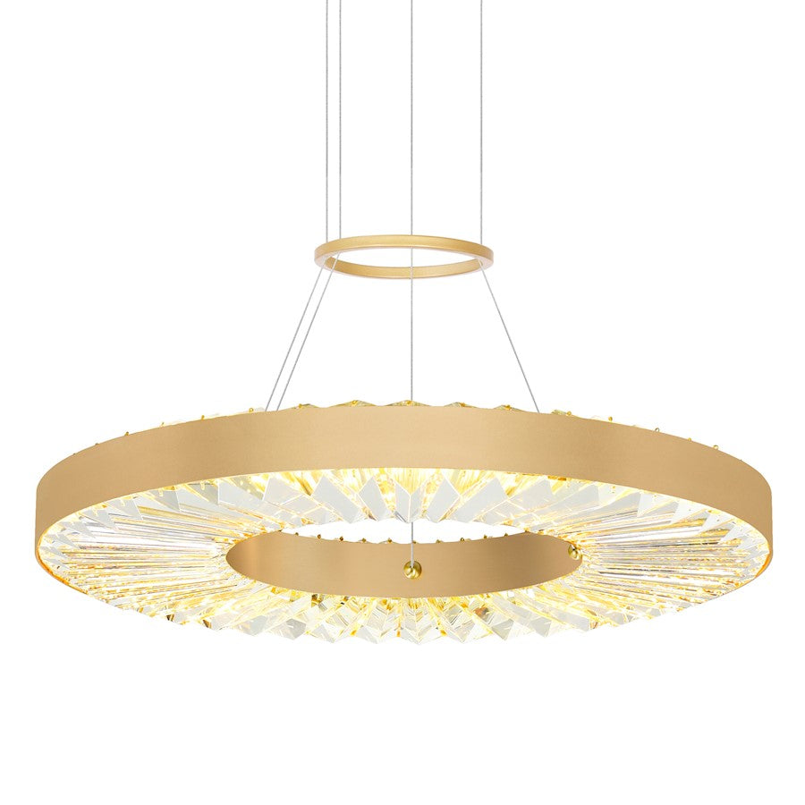 Bjoux 24" Down Chandelier, Sun Gold