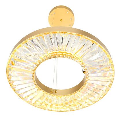 Bjoux 24" Down Chandelier, Sun Gold