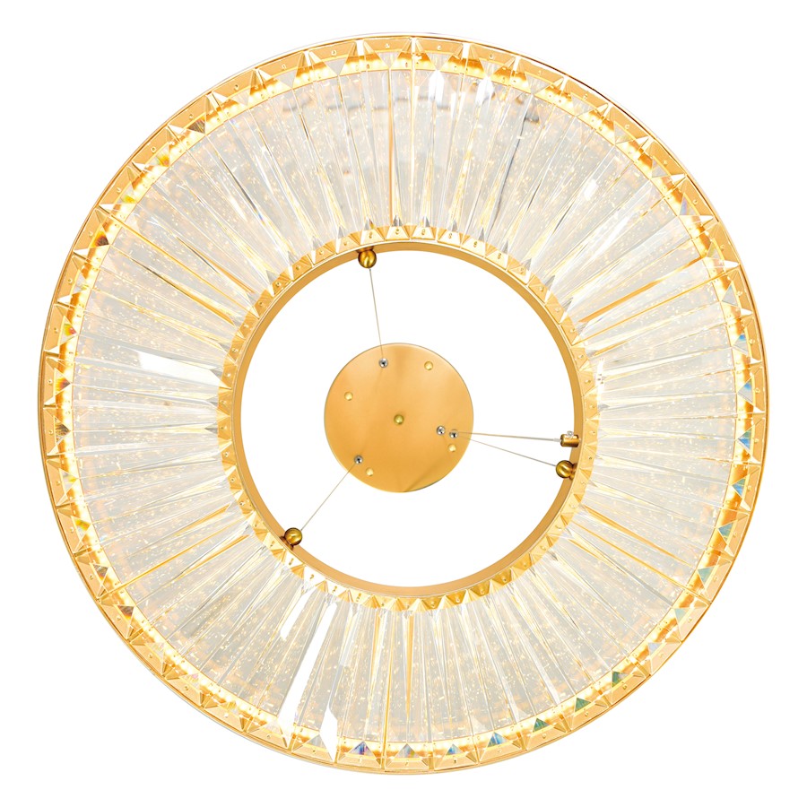 Bjoux 24" Down Chandelier, Sun Gold