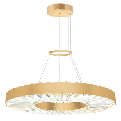 Bjoux 24" Down Chandelier, Sun Gold