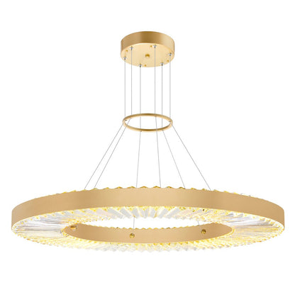 CWI Lighting Bjoux 32" Down Chandelier, Sun Gold - 1219P32-1-625