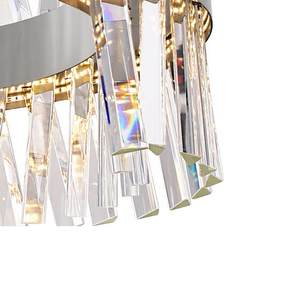 Glace 24" Chandelier, Chrome