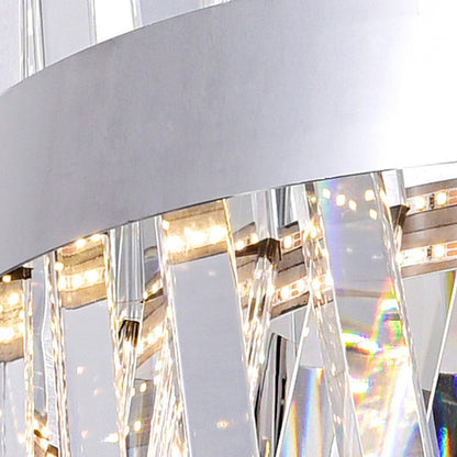 Glace Chandelier, Chrome