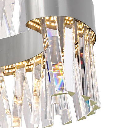 Glace Chandelier, Chrome