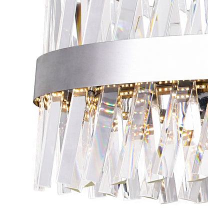 Glace 40" Chandelier, Chrome