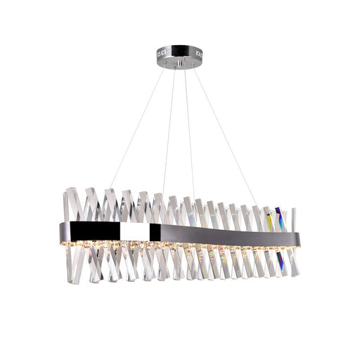 CWI Lighting Glace Chandelier, Chrome-S - 1220P40-601-S