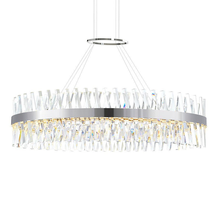 Glace 52" Chandelier, Chrome