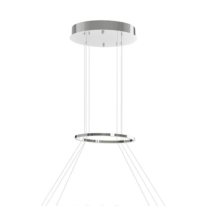 Glace 52" Chandelier, Chrome