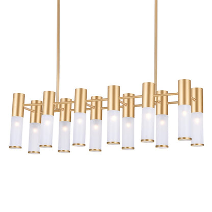 12 Light Chandelier, Sun Gold