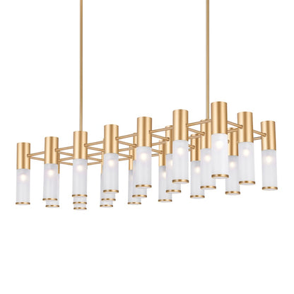 21 Light Chandelier, Sun Gold