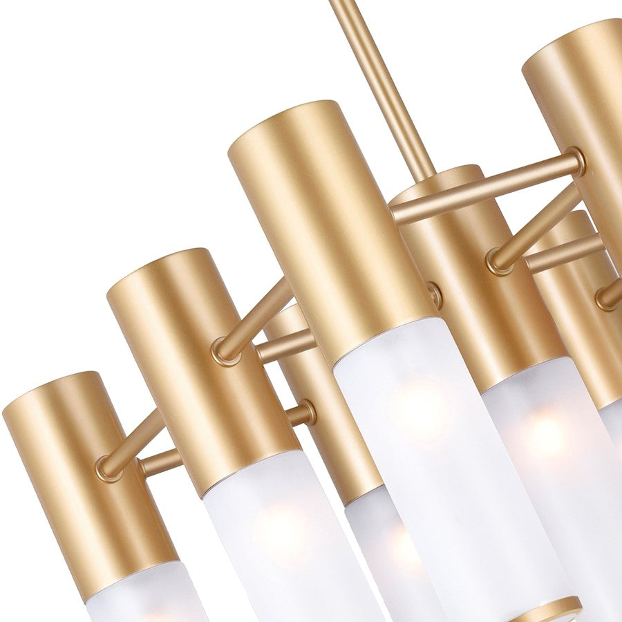 21 Light Chandelier, Sun Gold